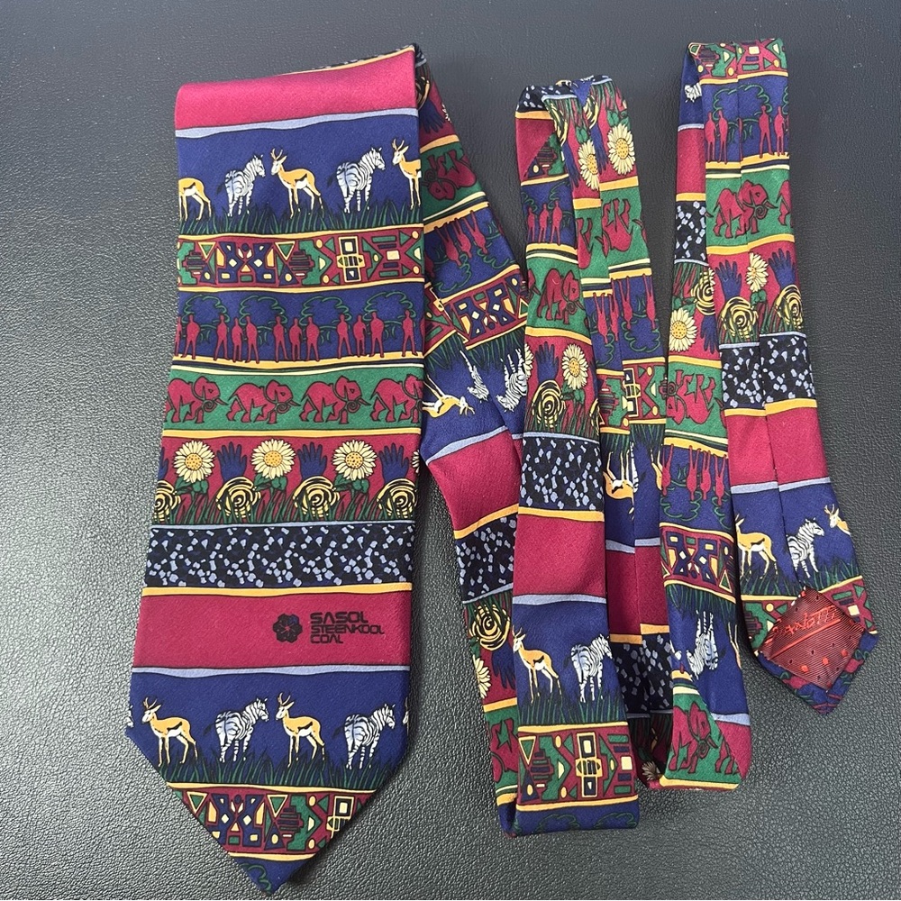 *2/$20* Gianotti Sasol Steenkool Coal Silk Tie